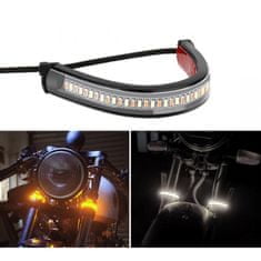 motoLEDy Denné svetlá DRL FLEX LED + dynamické smerovky pre motocykle 2ks