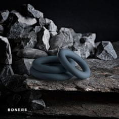 Boners Boners 3-Piece Cock Ring Set (Grey)