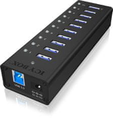 ICY BOX IB-AC6110, USB 3.0 Hub, 10-Port