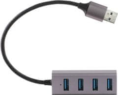 Yenkee kovový USB hub YHB 4300, 4xUSB 3.0