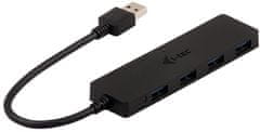 I-TEC USB hub, USB 3.0, 4port, pasívny, SLIM, čierny
