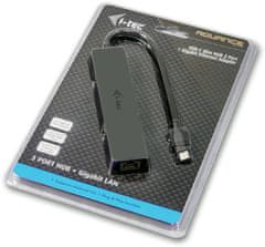 I-TEC USB-C 3.1 Slim HUB 3port + Gigabit Ethernet adaptér
