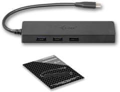I-TEC USB-C 3.1 Slim HUB 3port + Gigabit Ethernet adaptér