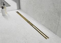 Mexen Flat 360 slim žľab otočný 110 cm zlato (1541110)