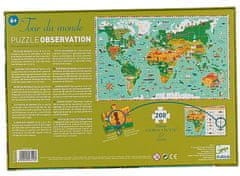 Djeco Puzzle Observation: Okolo sveta 200 dielikov