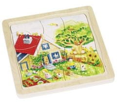 Goki Vývojové drevené puzzle Ročné obdobie