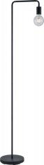Helieli Diallo E27, stojaca lampa, 149 x 23 cm, čierna