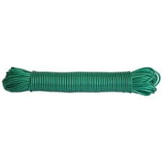 Strend Pro Šnúra na prádlo ROPE PVC WiCo L-30 m/4 mm, oceľové jadro, zelená