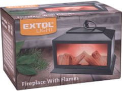 Extol Light Krb s plápolajúcim ohňom LED