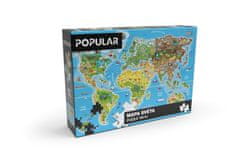 POPULAR Puzzle „Mapa sveta“, 160 ks – SK