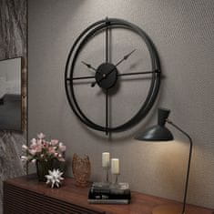 Dizajnové nástenné hodiny LUX Black - 60cm