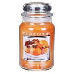 Village Candle Vonná sviečka v skle Pomaranč a škorica (Orange Cinnamon) 645 g