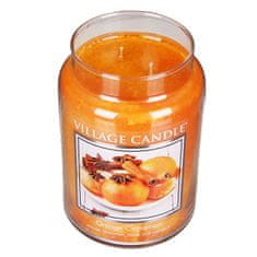 Village Candle Vonná sviečka v skle Pomaranč a škorica (Orange Cinnamon) 645 g