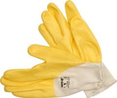 YATO Gumené rukavice žlté 10" 7481