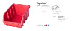 Patrol Ergobox 2 Red, 116 X 161 X 75 mm