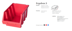 Patrol Ergobox 3 Red, 170 X 240 X 126 mm