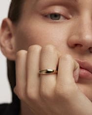 PDPAOLA Jemný pozlátený prsteň zo striebra PIROUETTE Gold AN01-462 (Obvod 52 mm)