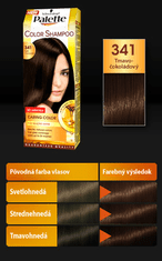 Schwarzkopf Palette color shampoo 341 tmavo čokoládový
