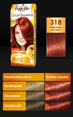 Schwarzkopf Palette color shampoo 318 intenzívny červený
