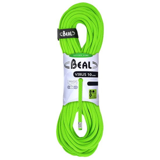 Beal Horolezecké lano Beal Virus 10mm solid green