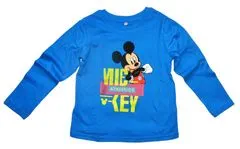 Eplusm Chlapčenské tričko s dlhým rukávom Mickey Mouse Athletics 134 / 8–9 rokov Modrá