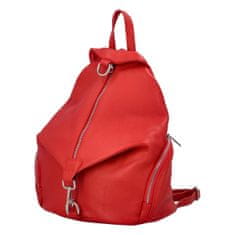 Delami Štýlový dámsky kožený batoh Sonia, červená