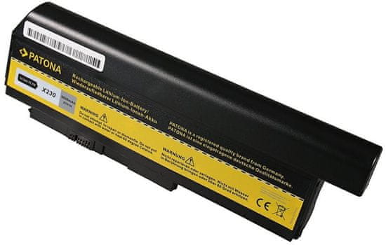 PATONA batérie pro ntb LENOVO ThinkPad X230/X220 6600mAh Li-Ion 10,8V