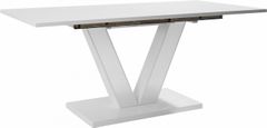Danish Style Rozkladací jedálenský stôl Alle, 180 cm, biela