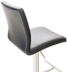 BHM Germany Barová stolička Cadiz, syntetická koža, oceľ / čierna
