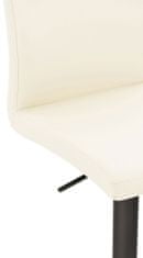 BHM Germany Barová stolička Cadiz, syntetická koža, čierna / krémová