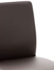 BHM Germany Barová stolička Cadiz, syntetická koža, oceľ / hnedá
