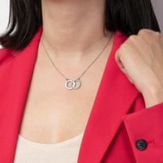 Lotus Style Štýlový oceľový náhrdelník so zirkónmi Woman Basic LS1913-1 / 1