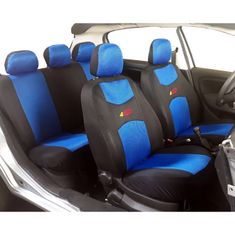 4Car Autopoťahy 4car škoda fabia III s delenou zadnou sedačkou modré