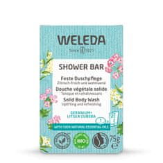 Aromatické bylinkové mydlo Geranium + Litsea Cubeba (Shower Bar) 75 g