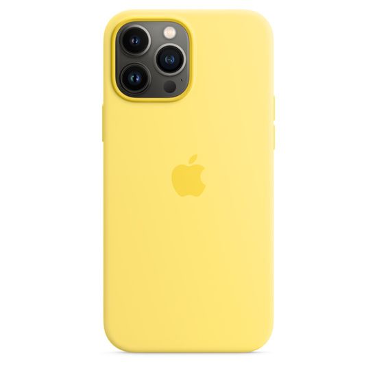 Apple Silikónový kryt s MagSafe na iPhone 13 Pro Max MN6A3ZM/A, žltý