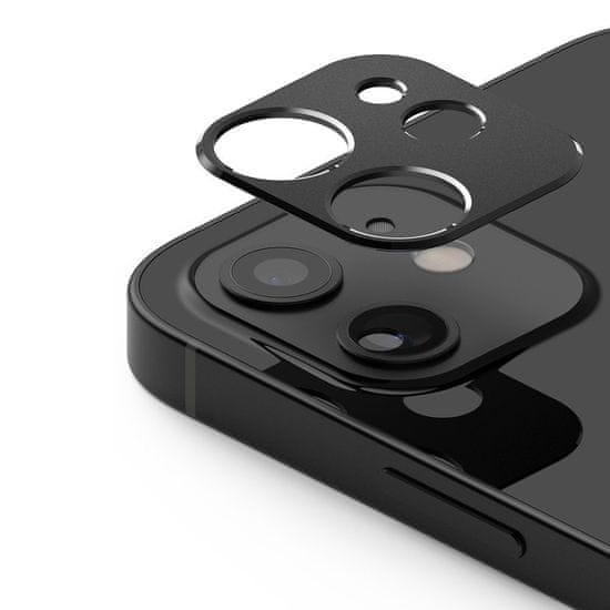 RINGKE Camera Styling super odolný chránič zadnej kamery pre Apple iPhone 12 - Čierna KP14712
