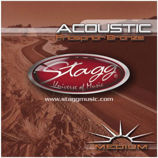Stagg AC-1356-PH, sada strún pre akustickú gitaru, medium