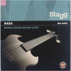 Stagg BA-4000, sada strún pre elektrickú basgitaru, light