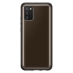SAMSUNG Soft clear puzdro pre Samsung Galaxy A02s EU - Čierna KP14746