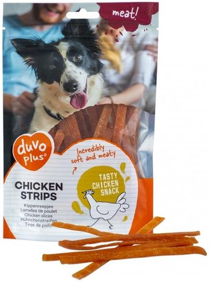 Duvo+ Dôvo + dog Meat! Chicken strips 80 g