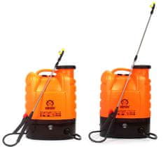 MAR-POL Postrekovač akumulátorový 16 litrový, akumulátor 12V-8Ah, oranžový, MAR-POL