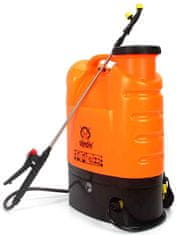 MAR-POL Postrekovač akumulátorový 16 litrový, akumulátor 12V-8Ah, oranžový, MAR-POL