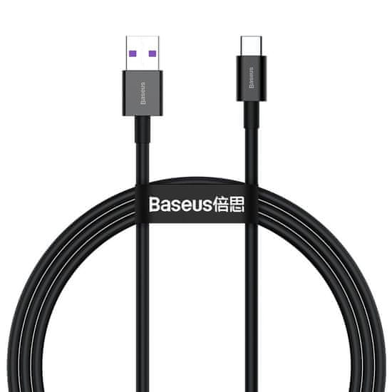 BASEUS Superior kábel USB / USB-C 66W 6A 1m, čierny