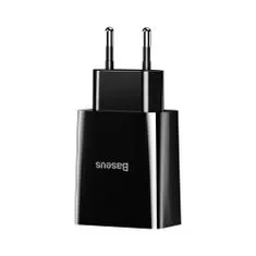 BASEUS Speed Mini sieťová nabíjačka 2x USB 2.1A 10.5W, čierna