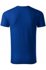 Pánske tričko, štruktúrovaná organická bavlna, kráľovská modrá, XL