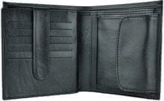 VegaLM Luxusná pánska kožená peňaženka v čiernej farbe