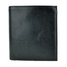 VegaLM Luxusná pánska kožená peňaženka v čiernej farbe
