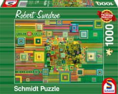 Schmidt Puzzle Zelený flashdisk 1000 dielikov