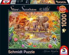 Schmidt Puzzle Divoká príroda: Africké kráľovstvo 1000 dielikov