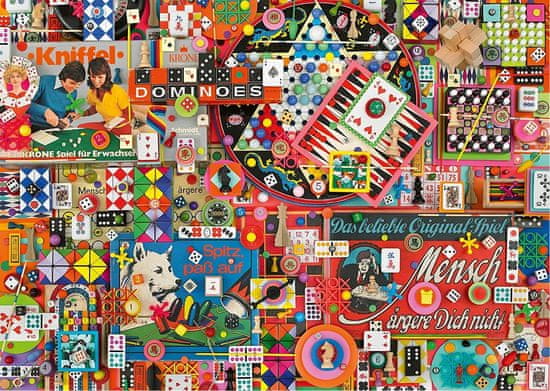 Schmidt Puzzle Vintage: Stolné hry 1000 dielikov